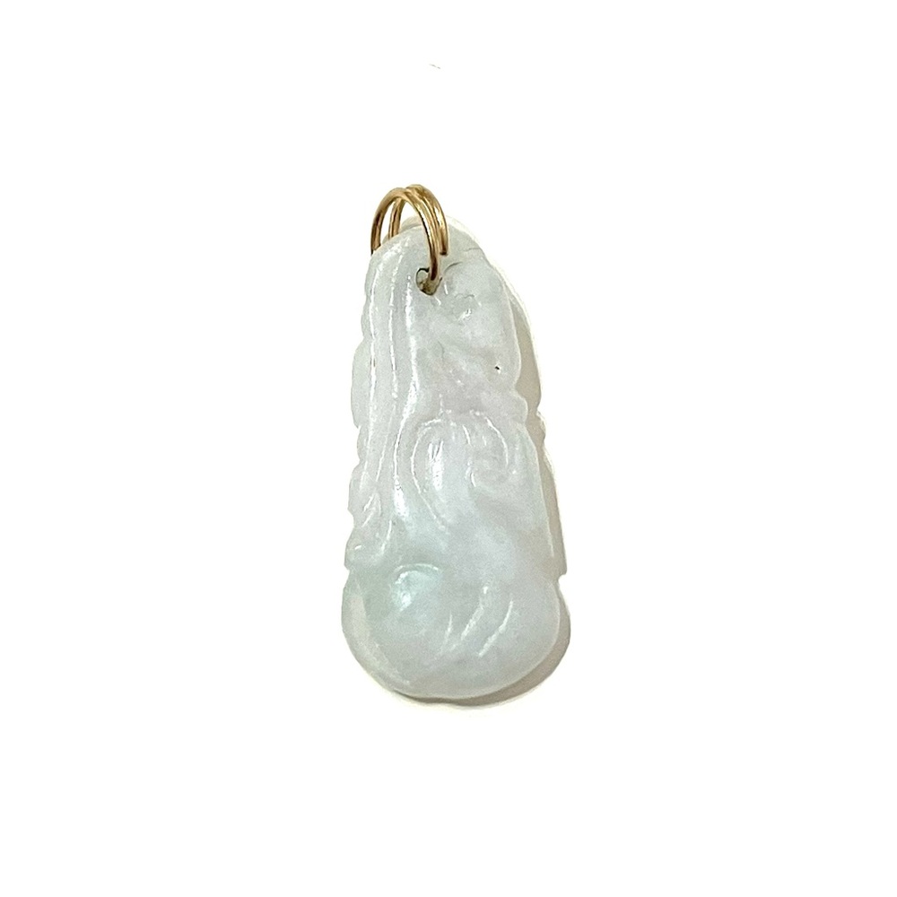 Vintage Jadeite Jade Carved Pendant